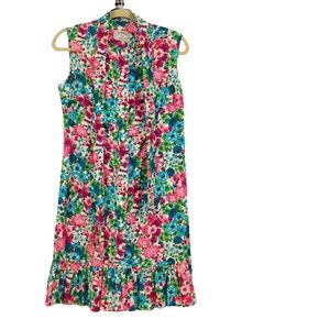 Vintage 70s Liberty Circle multicolored dress size S/M